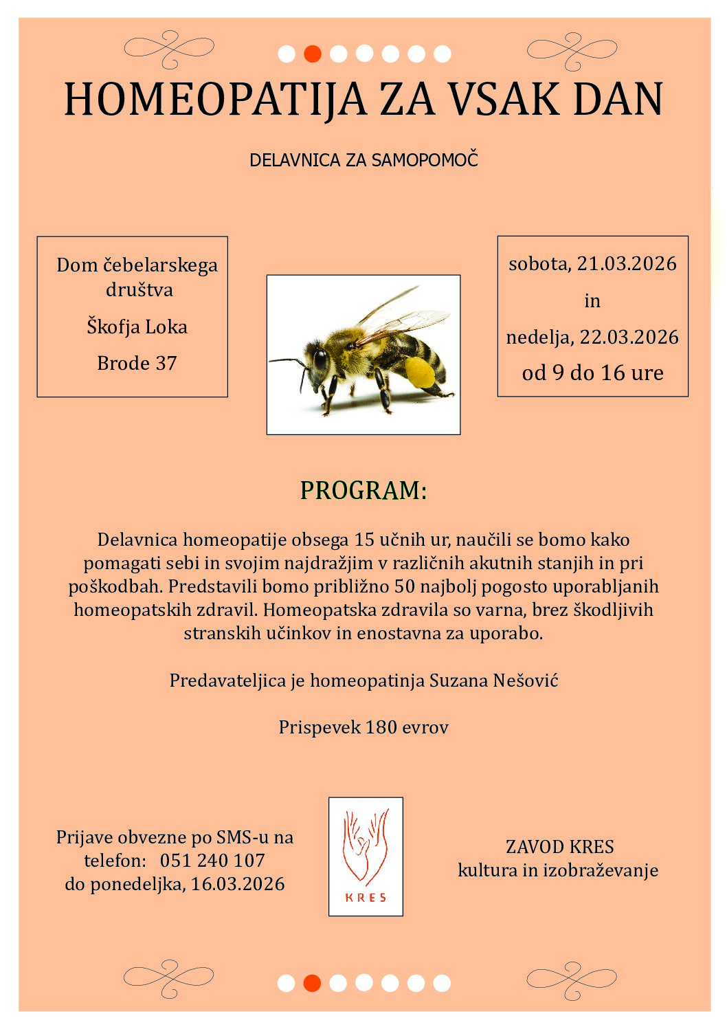 Dvodnevni seminar iz podrocja homeopatije za laike (drugi dan)